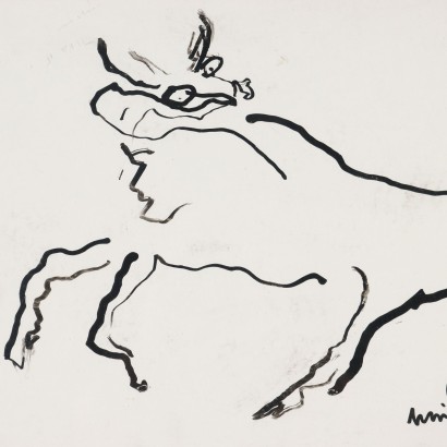 Dessin de Luciano Minguzzi, Bull, Luciano Minguzzi, Luciano Minguzzi, Luciano Minguzzi, Luciano Minguzzi