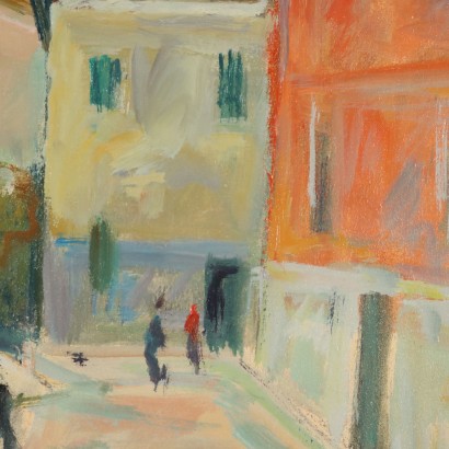Painting by Eugenio Polesello, Canal in Venice, Eugenio Polesello, Eugenio Polesello, Eugenio Polesello, Eugenio Polesello