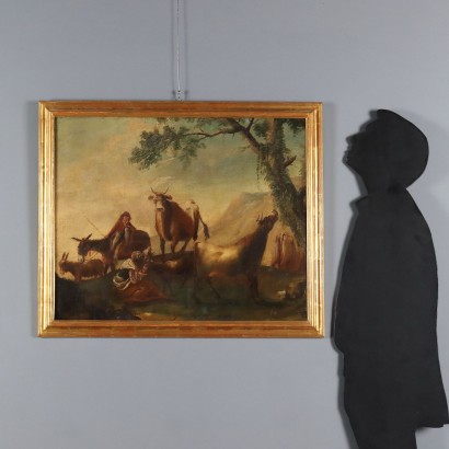 Landscape Painting with Herds and Shepherds