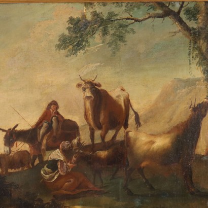 Landscape Painting with Herds and Shepherds