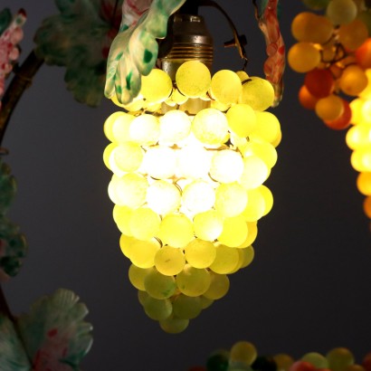 Lampe corbeille à fruits en verre
