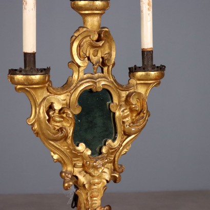 Candélabre, lampe torche à trois lumières