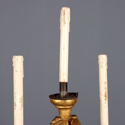 Candélabre, lampe torche à trois lumières