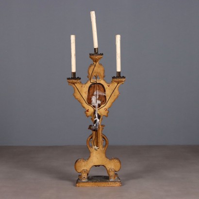 Candélabre, lampe torche à trois lumières