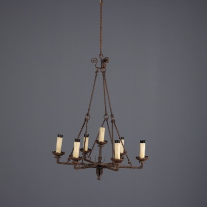 Wrought iron chandelier