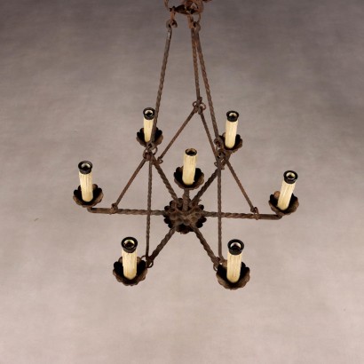 Chandelier, Iron Chandelier, Wrought Iron Chandelier