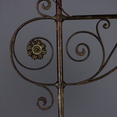 Floor Lamp, Iron and Sheet Metal Floor Lamp