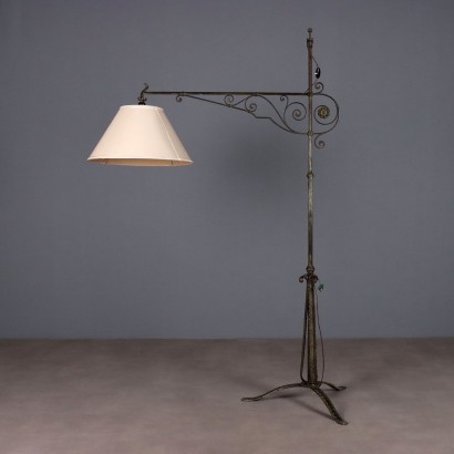 Floor Lamp, Iron and Sheet Metal Floor Lamp