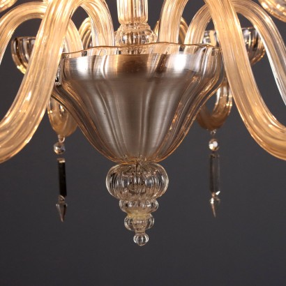 Antique Venetian Chandelier in Blown Glass, 6 Lights, 19th Century_1328533 Chandelier, Venetian Chandelier, Venetian Blown Glass Chandelier t