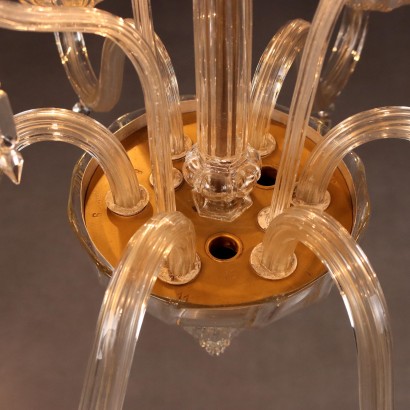 Antique Venetian Chandelier in Blown Glass, 6 Lights, 19th Century_1328534 Chandelier, Venetian Chandelier, Venetian Blown Glass Chandelier t