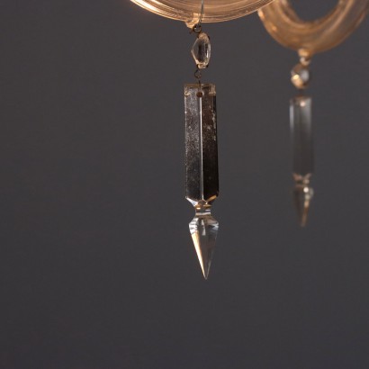 Antique Venetian Chandelier in Blown Glass, 6 Lights, 19th Century_1328535 Chandelier, Venetian Chandelier, Venetian Blown Glass Chandelier t