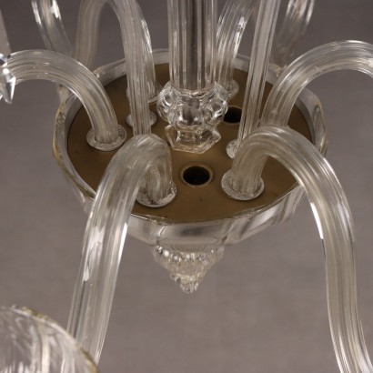 Antique Venetian Chandelier in Blown Glass, 6 Lights, 19th Century_1328540 Chandelier, Venetian Chandelier, Venetian Blown Glass Chandelier t