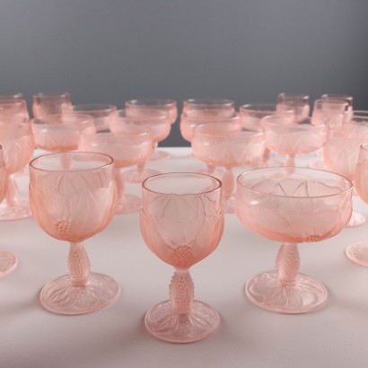 Vintage Glass Set Taitu Glass Design Italy 1970s