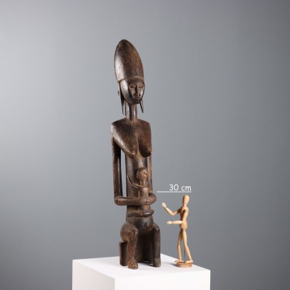 Escultura de madera de maternidad Arte Ba