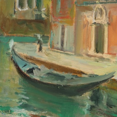 Pintura de Eugenio Polesello, Río en Venecia, Eugenio Polesello, Eugenio Polesello, Pintura de Eugenio Polesello, Eugenio Polesello