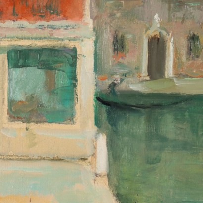 Pintura de Eugenio Polesello, Río en Venecia, Eugenio Polesello, Eugenio Polesello, Pintura de Eugenio Polesello, Eugenio Polesello