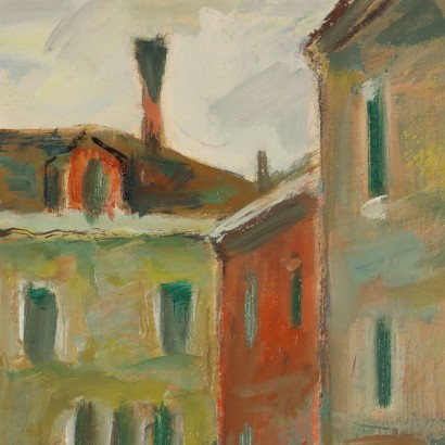 Pintura de Eugenio Polesello, Río en Venecia, Eugenio Polesello, Eugenio Polesello, Pintura de Eugenio Polesello, Eugenio Polesello