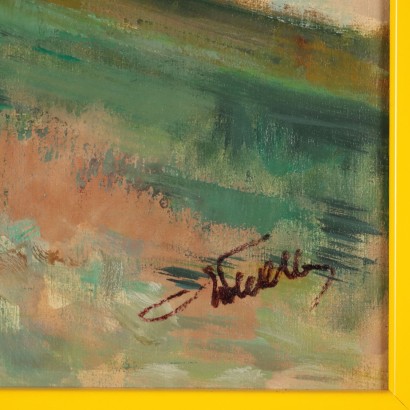 Pintura de Eugenio Polesello, Río en Venecia, Eugenio Polesello, Eugenio Polesello, Pintura de Eugenio Polesello, Eugenio Polesello