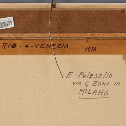 Pintura de Eugenio Polesello, Río en Venecia, Eugenio Polesello, Eugenio Polesello, Pintura de Eugenio Polesello, Eugenio Polesello