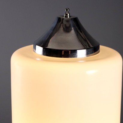 Vintage Tischlampe aus Metall und Glas, italienisches Design, 1960er_1328904 1960er Lampe