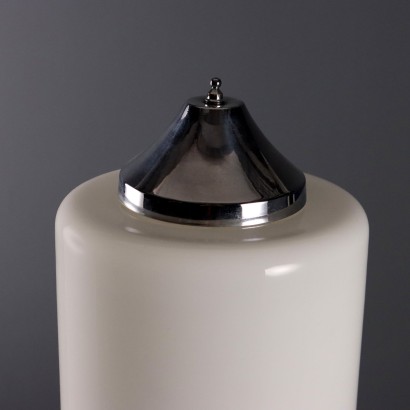 Vintage Tischlampe aus Metall und Glas, italienisches Design, 1960er_1328907 1960er Lampe