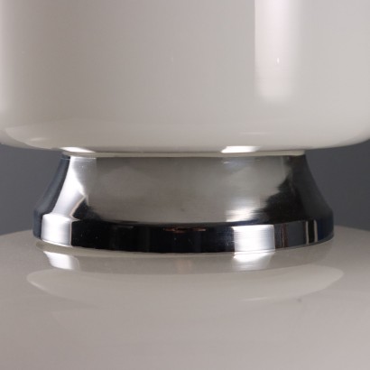 Vintage Tischlampe aus Metall und Glas, italienisches Design, 1960er_1328908 1960er Lampe