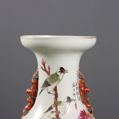 Pair of Baluster Vases with Support