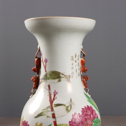 Pair of Baluster Vases with Support