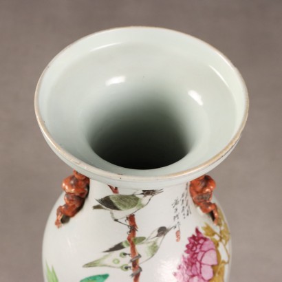 Pair of Baluster Vases with Support
