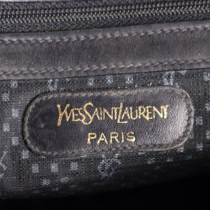 Yves Saint Laurent Vintage Schwarze Ledertasche Italien 1970er-80er Jahre_1329366 Yves Saint Laurent Vintage Schwarze Tasche
