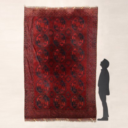 Tapis ancien de Boukhara en laine à nœuds fins, Afghanistan, 320 x 220 cm_1329408 Tapis Bokara - Afghanistan, Tapis Boukhara - Afghanistan
