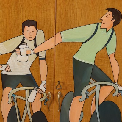 Vintage Mahogany Veneer Metal Cabinet, 1960s Design_1329479 1960s furniture