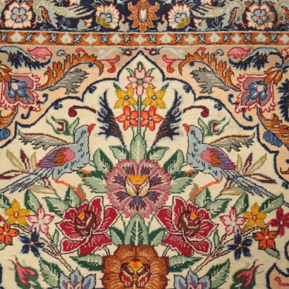 Tapis ancien d'Ispahan, nœud extra-fin, fait main, coton et laine_1329637 Tapis d'Ispahan - Iran