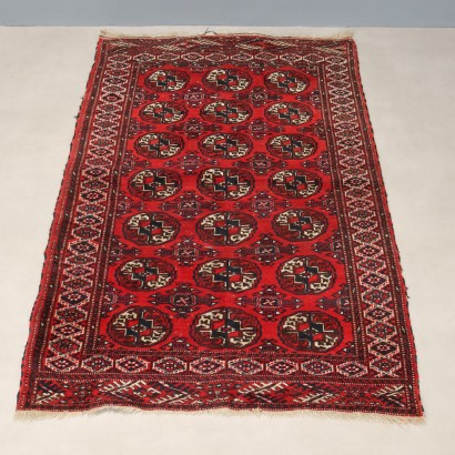 Alfombra antigua de Bujará de lana con nudo fino, hecha a mano, 175 x 110 cm_1329643 Alfombra Bokara - Turkmenistán, Alfombra Bukhara - Turkmenistán