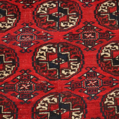 Alfombra antigua de Bujará de lana con nudo fino, hecha a mano, 175 x 110 cm_1329644 Alfombra Bokara - Turkmenistán, Alfombra Bukhara - Turkmenistán