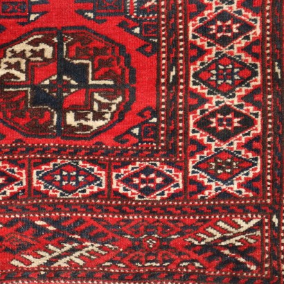 Alfombra antigua de Bujará de lana con nudo fino, hecha a mano, 175 x 110 cm_1329645 Alfombra Bokara - Turkmenistán, Alfombra Bukhara - Turkmenistán