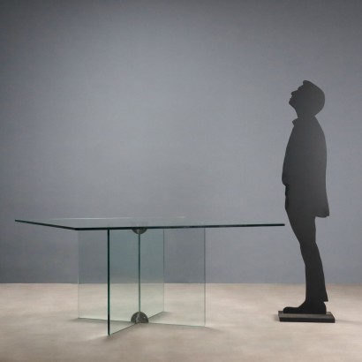 Gallotti & Radice Vintage Metal Glass Design Dining Table_1329649 Gallotti & Radice dining table ann