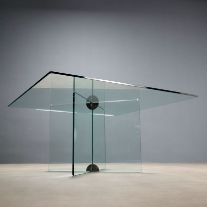 Gallotti & Radice Vintage Metal Glass Design Dining Table_1329658 Gallotti & Radice dining table ann