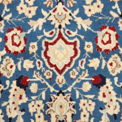 Tapis antique Nain en coton et laine à nœuds fins, Iran, 195 x 120 cm_1329665 Tapis Nain - Iran