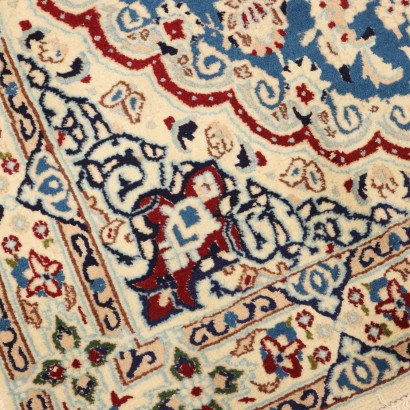 Tapis antique Nain en coton et laine à nœuds fins, Iran, 195 x 120 cm_1329667 Tapis Nain - Iran