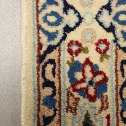 Tapis antique Nain en coton et laine à nœuds fins, Iran, 195 x 120 cm_1329668 Tapis Nain - Iran