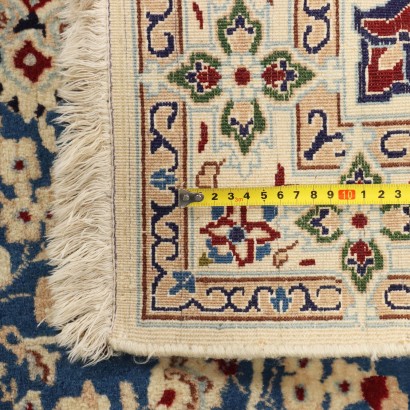 Tapis antique Nain en coton et laine à nœuds fins, Iran, 195 x 120 cm_1329669 Tapis Nain - Iran