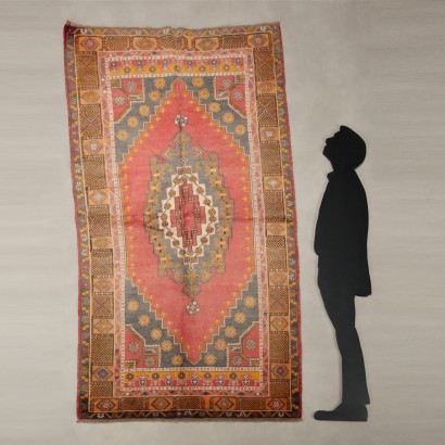Tapis antique en coton et laine Yahyaly, gros nœud, 232 x 131 cm_1329671 Tapis Jajaly - Turquie,Tapis Yahyaly - Turquie,Tapis Yahyaly - Türkiye