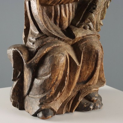 Antique Wooden Sculpture of the Madonna and Child, Italy, 19th Century_1329691 Madonna with Child Wooden Statue