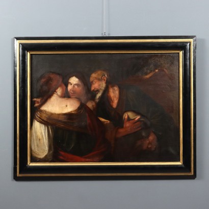 Pintura Lot y sus hijas