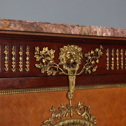 Antique Louis XVI Style Mahogany Gilded Bronze Sideboard, 20th Century_1329762 Louis XVI style sideboard