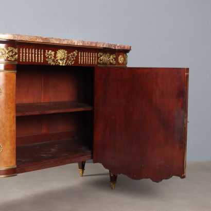 Antique Louis XVI Style Mahogany Gilded Bronze Sideboard, 20th Century_1329764 Louis XVI style sideboard