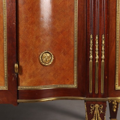 Antique Louis XVI Style Mahogany Gilded Bronze Sideboard, 20th Century_1329765 Louis XVI style sideboard