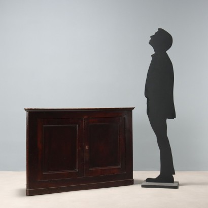 Aparador antiguo Luis Felipe, nogal y álamo, Italia, siglo XIX_1329791 Aparador de nogal de mediados del siglo XIX, aparador de nogal Luis Felipe