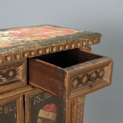 Small Antique Cabinets Renaissance Style Fir Italy Early 20th Century_1329801 Pair of cabinets, Pair of small cabinets in Rinas style